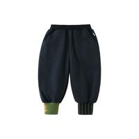 齐齐熊 cicibear男童运动裤春秋款儿童裤子秋季卫裤宝宝休闲裤2024长裤 普鲁士蓝 73cm