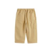 马克珍妮 marc & janie男童户外风宽松直筒长裤儿童休闲裤纯棉秋装241218 卡其色 140cm