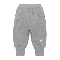 M.Latin/马拉丁童装儿童裤子24春女小童蝴蝶结针织长裤 中杂灰 90cm