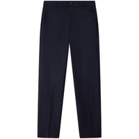 TOMMY HILFIGER24秋冬童装男纯羊毛一字袋色标织带休闲长裤TH2432210 藏青色654 S/140cm