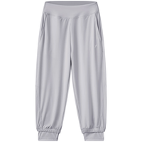 YeeHoO英氏儿童防晒裤UPF200+宝宝夏季凉感透气防紫外线轻薄长裤UVA96% 银灰YRKCJ1Q509A 130cm