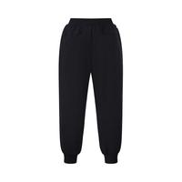 李宁 LI-NING童装儿童运动裤子女大童综体系列防晒冰感针织长裤YKYU070-1黑色130