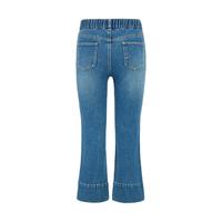little MO&Co.little moco童装24秋装女童复古微喇叭牛仔长裤KBD3JEN026 牛仔蓝色 110/50
