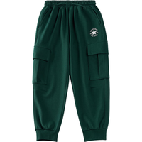 Converse匡威儿童童装男童长裤2024秋季潮流裤子 茶绿色 160/66