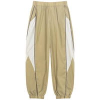 M.Latin/马拉丁童装儿童裤子24夏男女大童拼色撞色梭织长裤 卡其 160cm