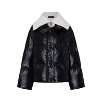 MO&Co.羽绒服羊毛马甲两件套2025冬90绒【轻暖漫游系列】MBE4EIN009 黑色 M /165
