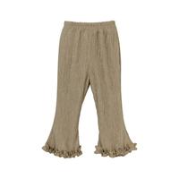 贝贝怡裤子儿童韩版休闲2024女童春季百搭长裤女宝宝 卡其 100