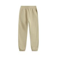 李宁 LI-NING童装束脚卫裤男大童24秋季纯色百搭弹力柔软运动裤子YKLU253 中卡其-2 170cm