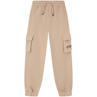 TOMMY HILFIGER24秋冬童装男纯棉刺绣抽绳束脚运动针织卫裤TH2432233 浅卡其色547 M/150cm