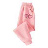 Baleno Junior班尼路童装女童裤子儿童春秋薄公主风卫裤春装大童春季外穿运动裤 粉红色 140cm