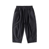 棉花堂（cottontown）【防晒+速干】棉花堂儿童防晒速干九分裤男童长裤女童夏装裤子薄 铁灰 90