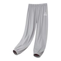 小马宝莉儿童凉感防晒裤2024夏季中大童男女孩时尚束脚防蚊裤轻薄款空调裤 灰色 160