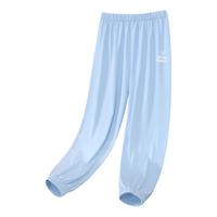 小马宝莉儿童凉感防晒裤2025夏季中大童男女孩时尚束脚防蚊裤轻薄款空调裤 浅蓝色 140