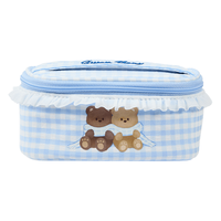 名创优品(MINISO)GWEN BEAR奶油系列刺绣手提化妆包