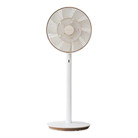巴慕达（BALMUDA）白金果岭风扇自然风落地扇台式桌面母婴可直吹家用电风扇轻音立式节能无线遥控露营便携循环扇变频 白嵌金