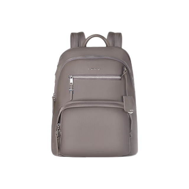 PLUS会员：TUMI VOYAGEUR女士双肩包商务通勤双肩包电脑包 锌色 04843833ZNCO