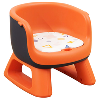 日康（rikang）宝宝餐椅 叫叫椅婴儿学坐椅多功能儿童吃饭餐桌 RK-X2009-4 橙色 发声椅 橙色