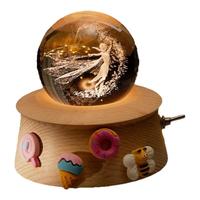 八音盒音乐盒水晶球艾莎公主天空之城女孩儿童女生女童