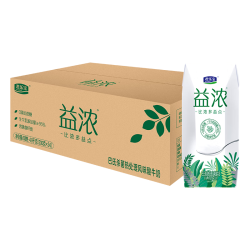 君乐宝 益浓常温酸奶风味发酵乳 0添加蔗糖200g*24盒家庭量贩整箱装
