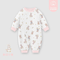 INSAHO 婴儿衣服新生儿连体衣纯棉儿童冬季夹棉新年儿童衣服母婴用品