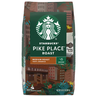 星巴克（Starbucks）咖啡派克市场黑咖啡中度烘焙咖啡粉907g/袋美国进口3月9日临期