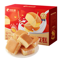 比比赞（BIBIZAN）高钙牛奶蛋糕年货礼盒800g新春早餐面包糕点心休闲零食品