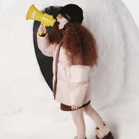 Little MO&CO. 火山岩蓄热 儿童羽绒服 130 130/64 裸粉色