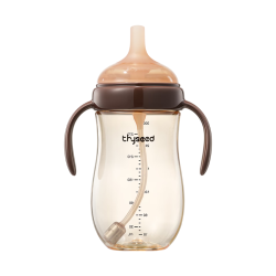 世喜 PPSU吸管奶瓶 300ml 带重力球手柄