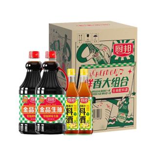 88VIP：厨邦 金品生抽1.48kg*2;厨邦葱姜汁料酒500ml*2