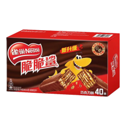 雀巢 脆脆鲨裸威化涂层混合口味 脆脆鲨42条涂层裸威化混合装散称威化饼干