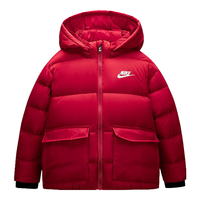 NIKE 耐克童装男童羽绒服新年红色拜年服保暖舒适儿童上衣外套 学院红 160 /80(XL)