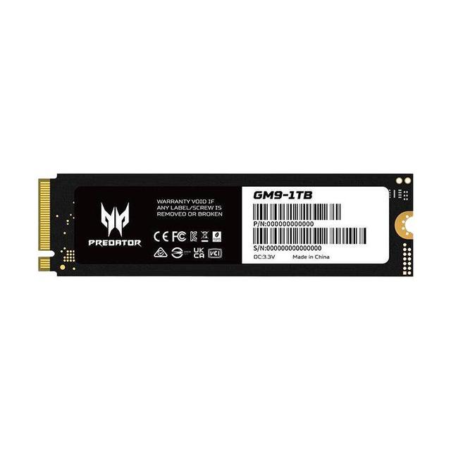 PREDATOR NVMe PCIe 5.0读速14000MB/s SSD固态硬盘