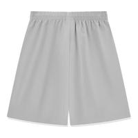 乔丹（QIAODAN）童装2024夏款轻薄男全码段吸湿速干梭织五分裤- 纯质灰 130CM