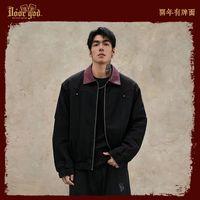 鹿家门 新年限定男士外套秋冬运动复古小众不撞款上衣健身休闲夹克