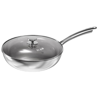 九阳（Joyoung）炒锅纯钛锅不粘锅炒菜锅0涂层炒锅无涂层不粘锅电磁炉燃气灶32cm