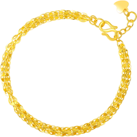 ZHOU LIU FU 周六福 AA071303 凤尾足金手链 18cm 4.9g