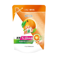 橘子工坊（orangehouse）洗衣液除菌婴儿宝宝洗衣精天然橘油持久留香机洗手洗香味持久 【99.9%杀菌 1袋装】1.5kg