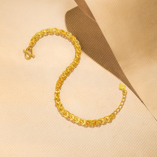 周六福 AA071303 凤尾足金手链 18cm 4.87