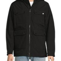 Stand Collar Hood Coat