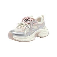 Bata/拔佳 厚底 女士休闲鞋 银粉 35