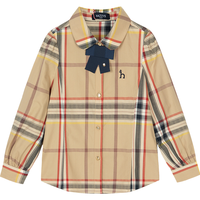 HAZZYS 哈吉斯 女童衬衫 暖卡其