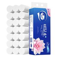 叶小木无芯卷纸纸巾14卷小提装实芯卷筒纸手纸厕纸卫生纸 5层 25g/卷*14卷 1提