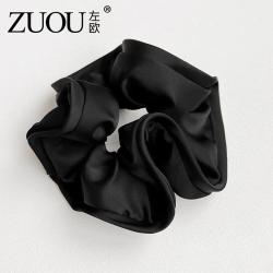 左欧 大肠发圈韩系韩国进口高级感木耳边缎面立体肥肠猪大肠头绳头花女