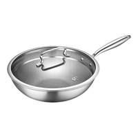 苏泊尔（SUPOR）纯钛炒锅 无涂层轻量不粘炒菜锅 100%纯钛板电磁炉燃气通用32cm