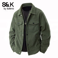 Baleno/班尼路 休闲宽松 男士夹克外套 军绿 2XL