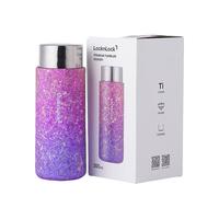 LOCK&LOCK 纯钛保温杯焖茶水杯男女便携户外直身设计随手杯 紫色300ml