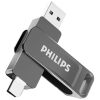 飞利浦（PHILIPS）64GB Type-C USB3.2 双接口手机U盘 61UT-F 高速两用双头U盘 安卓苹果笔记本电脑通用优盘