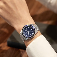 西铁城（CITIZEN）手表男日韩表光动能日期显示钢带时尚AW1818-59L