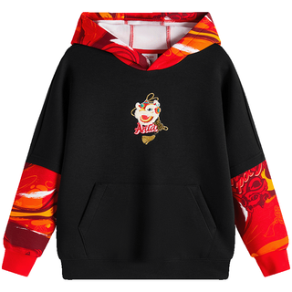 安踏 新年服假两件亲肤优可丝儿童卫衣中大童男童卫衣运动休闲安踏童装