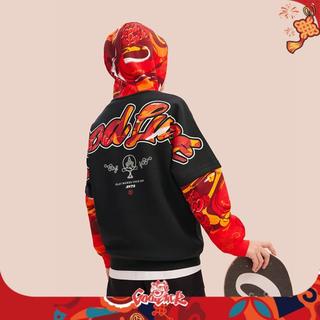 安踏 新年服假两件亲肤优可丝儿童卫衣中大童男童卫衣运动休闲安踏童装